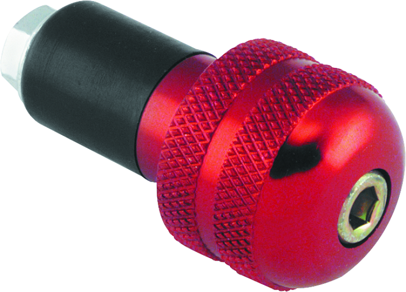 BikeMaster Anti Vibration Bar Ends - Red - Rowdy Warehouse 