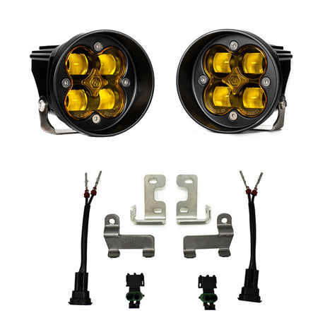 Baja Designs 12-21 Toyota Tacoma/Tundra/4Runner Squadron-R Fog Pocket Light Kit - SAE Amber - Rowdy Warehouse 