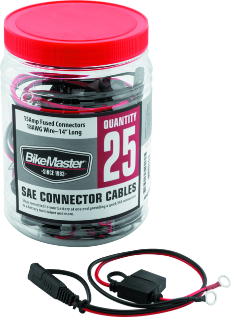 BikeMaster Sae Wire w/Fuse - 25Piece Tub - Rowdy Warehouse 