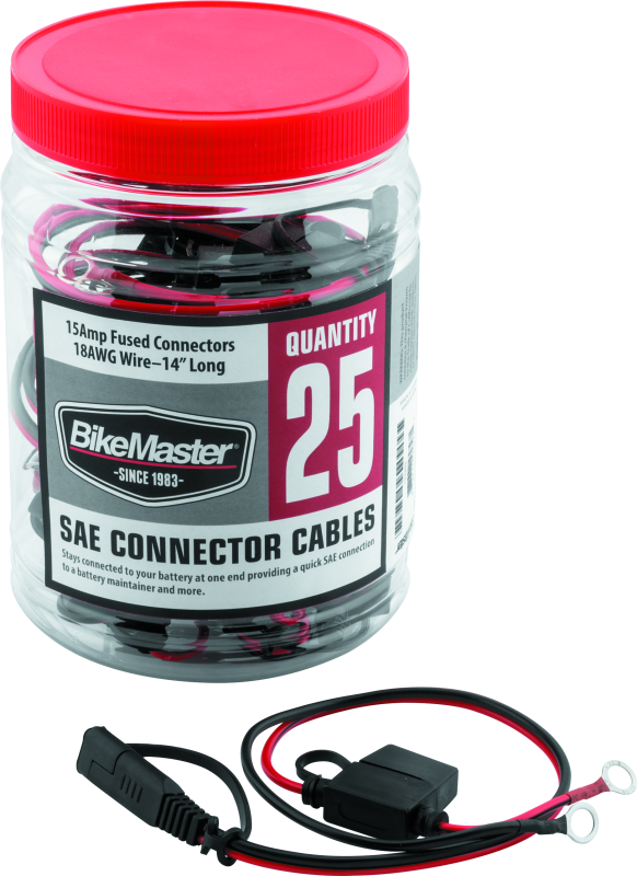 BikeMaster Sae Wire w/Fuse - 25Piece Tub - Rowdy Warehouse 