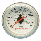 Firestone Replacement Single Pressure Gauge - White Face (For PN 2225 / 2229 / 2196) (WR17609181) - Rowdy Warehouse 