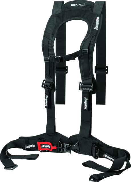 DragonFire Racing Harness Evo- Black - Rowdy Warehouse 