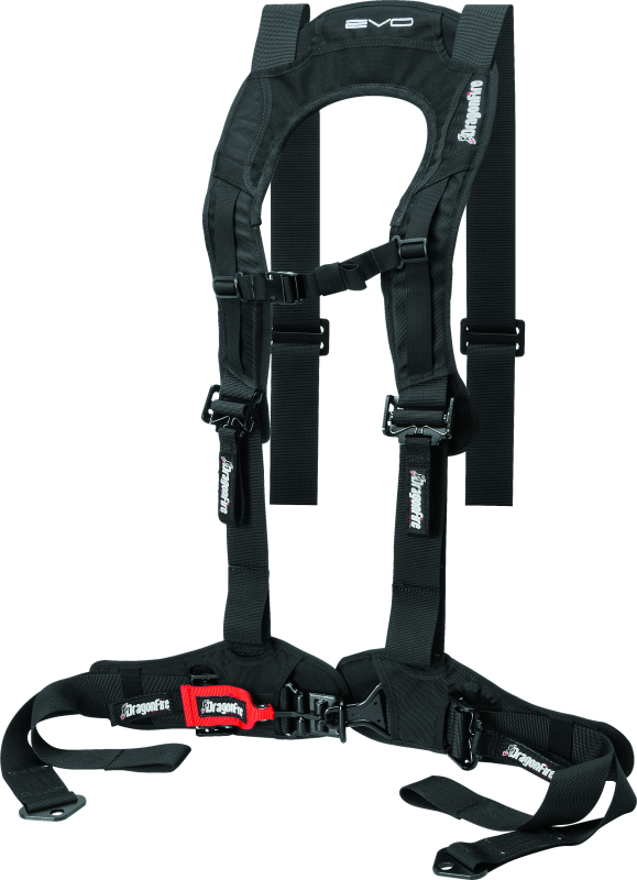 DragonFire Racing Harness Evo- Black - Rowdy Warehouse 