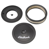 Edelbrock Air Cleaner Pro-Flo Series Round Steel Top Paper Element 10In Dia X 3 5In Black - Rowdy Warehouse 