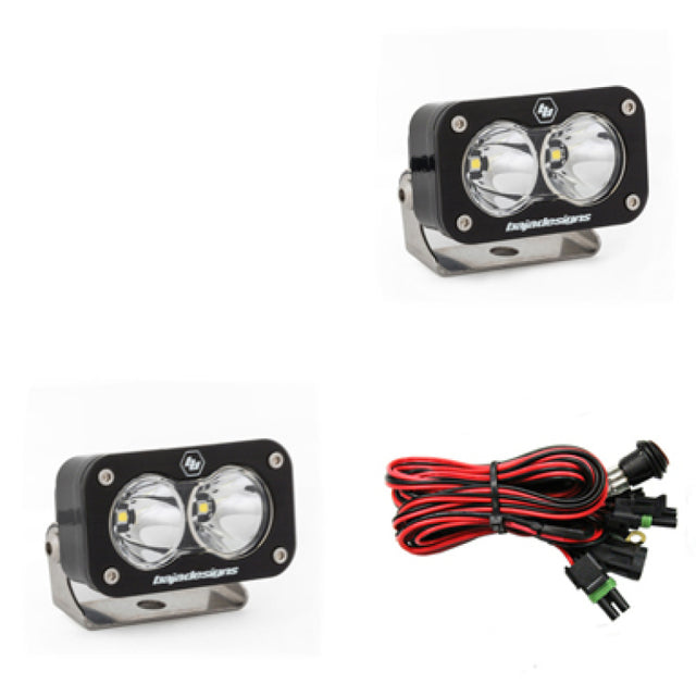 Baja Designs S2 Pro Series LED Light Pods Spot Pattern - Pair - Rowdy Warehouse 