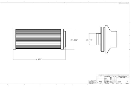 Aeromotive Pro-Series In-Line Fuel Filter - ORB-12 - 10 Micron Microglass Element - Rowdy Warehouse 