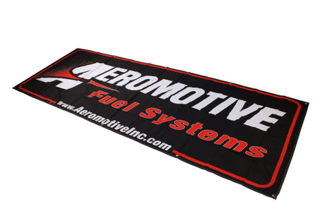 Aeromotive Banner - 32in x 92in (Black/Red) - Rowdy Warehouse 