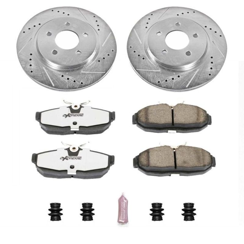 Power Stop 05-11 Ford Mustang Rear Z26 Street Warrior Brake Kit