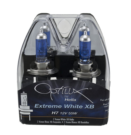 Hella Optilux 12V/55W H7 Extreme Blue Bulb (Pair) - Rowdy Warehouse 