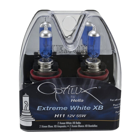 Hella H11 12V 55W Xenon White XB Bulb (Pair) - Rowdy Warehouse 