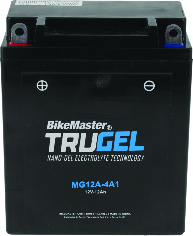 BikeMaster Trugel Battery MG12A-4A1 - Rowdy Warehouse 