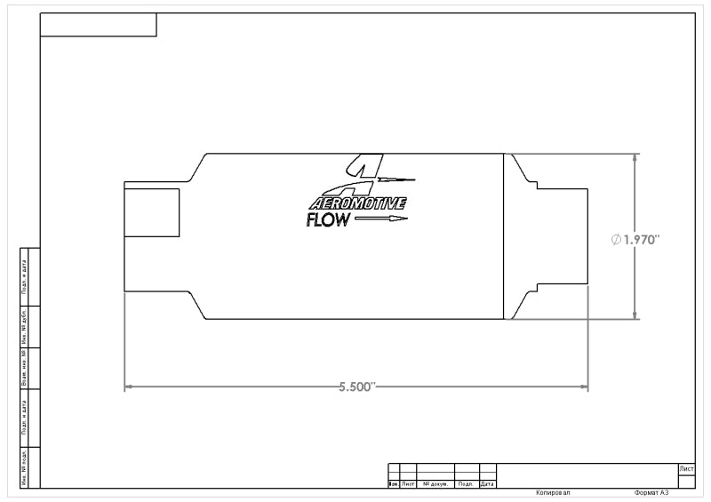 Aeromotive In-Line Filter - AN-10 - Black - 10 Micron - Rowdy Warehouse 