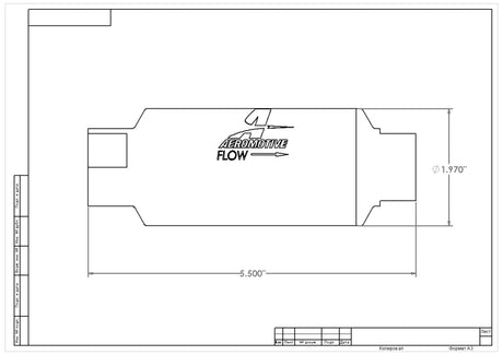 Aeromotive In-Line Filter - AN-10 - Black - 10 Micron - Rowdy Warehouse 