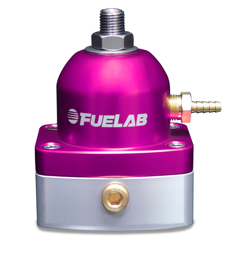 Fuelab 515 EFI Adjustable FPR 25-90 PSI (2) -6AN In (1) -6AN Return - Purple - Rowdy Warehouse 