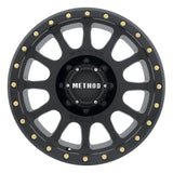 Method MR305 NV 17x8.5 0mm Offset 8x6.5 130.81mm CB Matte Black Wheel