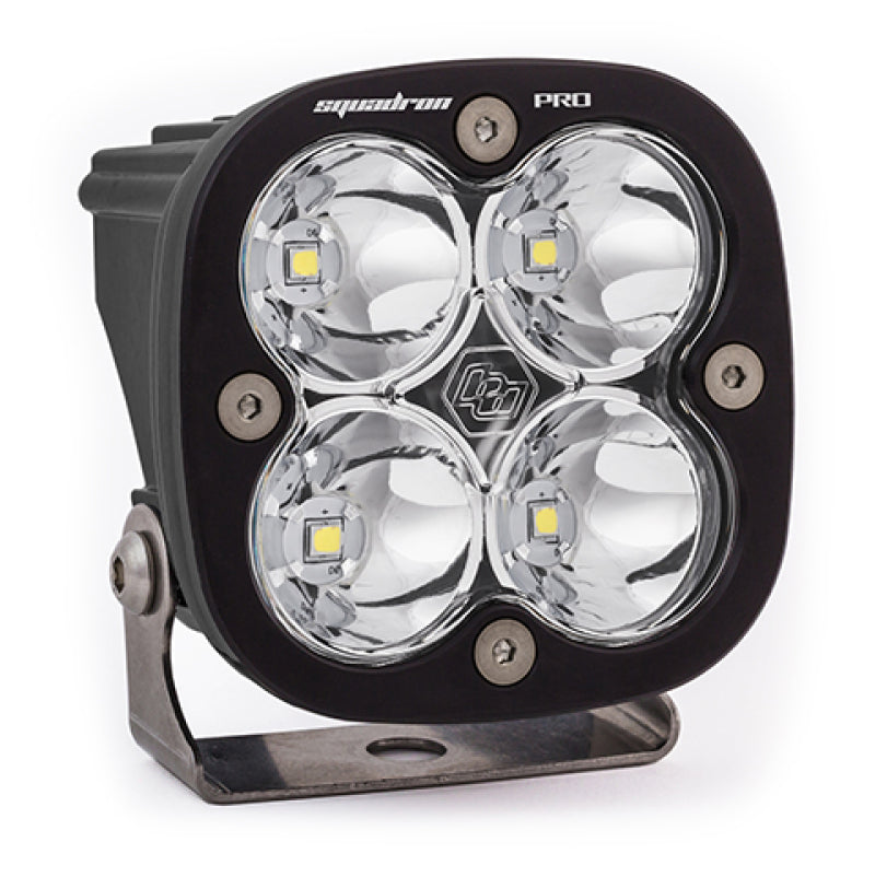 Baja Designs Squadron Pro Spot Pattern Black LED Light Pod - Clear - Rowdy Warehouse 