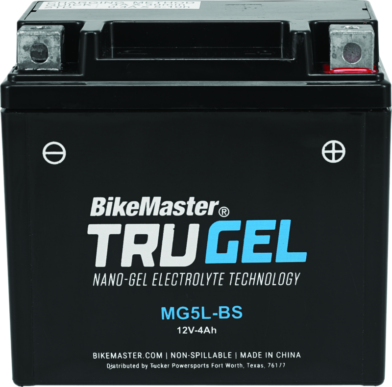 BikeMaster Trugel Battery MG5L-BS - Rowdy Warehouse 