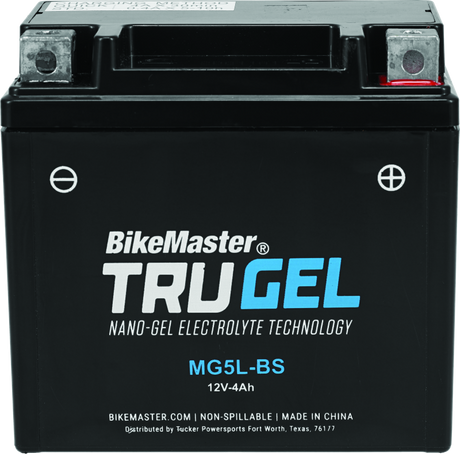 BikeMaster Trugel Battery MG5L-BS - Rowdy Warehouse 