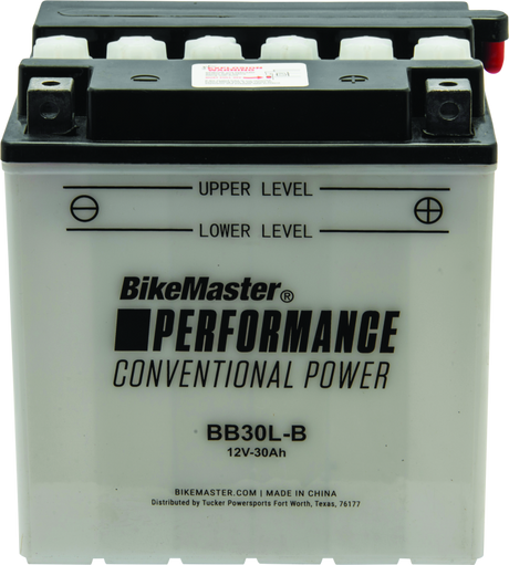 BikeMaster BB30L-B Battery - Rowdy Warehouse 