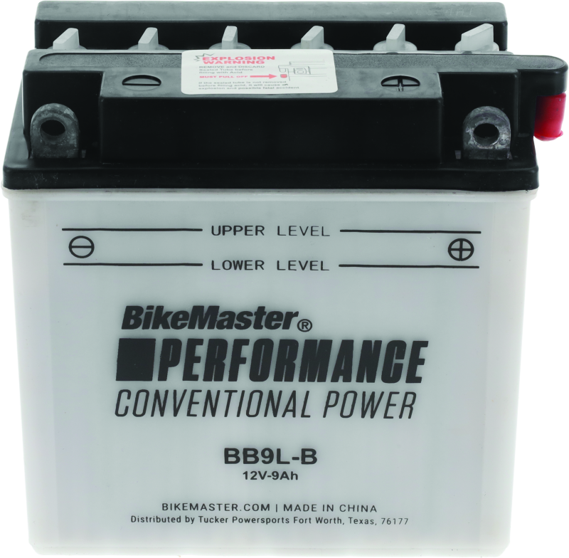 BikeMaster BB9L-B Battery - Rowdy Warehouse 