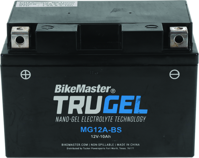 BikeMaster Trugel Battery MG12A-BS - Rowdy Warehouse 