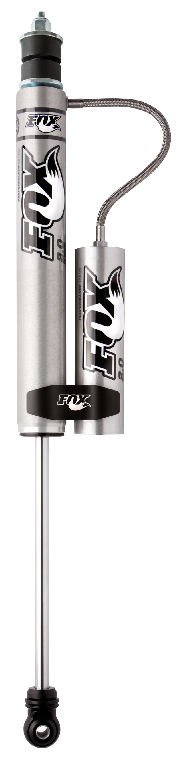 Fox 2.0 Performance Series 12.1in. Smooth Body Remote Res. Shock w/Stem Mount / Std Travel - Black - Rowdy Warehouse 