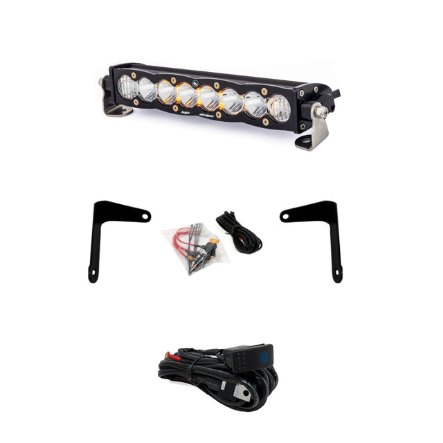 Baja Designs Can-Am X3 Shock Mount Kit w/10in S8 Light Bar Clear - Rowdy Warehouse 