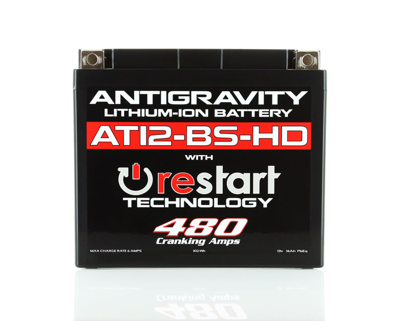 Antigravity YT12-BS High Power Lithium Battery w/Re-Start - Rowdy Warehouse 