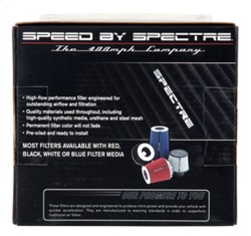 Spectre Adjustable Conical Air Filter 5-1/2in. Tall (Fits 3in. / 3-1/2in. / 4in. Tubes) - Black