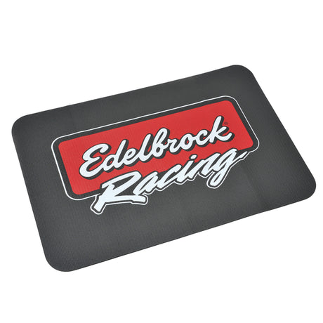 Edelbrock Racing Fender Cover - PVC Foam Mat - 2 Color Printed Edelbrock Racing Logo - Rowdy Warehouse 