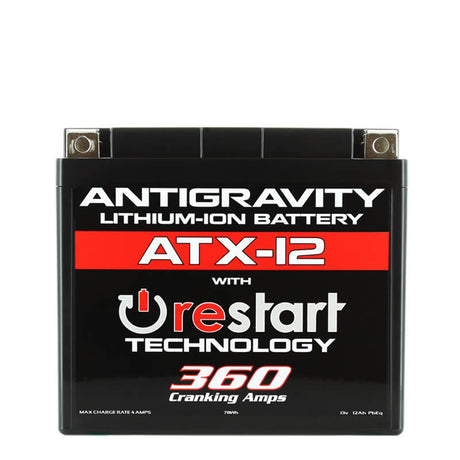 Antigravity YTX12 Lithium Battery w/Re-Start - Rowdy Warehouse 