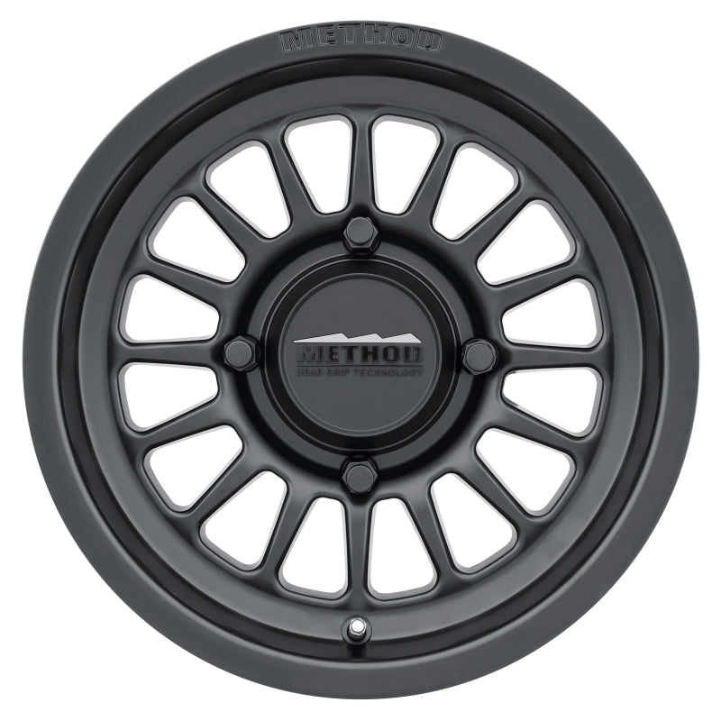 Method MR411 Bead Grip 15x7 / 5+2/38mm Offset / 4x136 / 106.25mm CB Matte Black Wheel