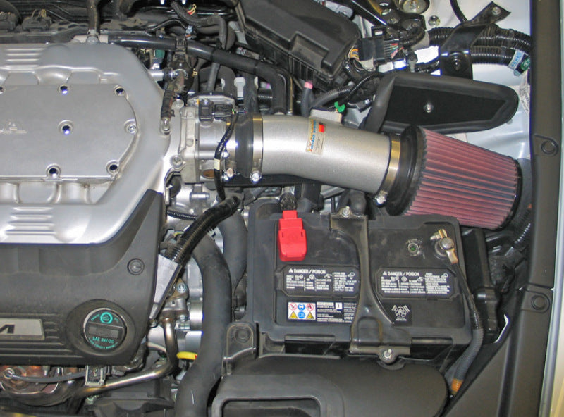 K&N 08 Honda Accord 3.5L-V6 Silver Typhoon Short Ram Intake - Rowdy Warehouse 