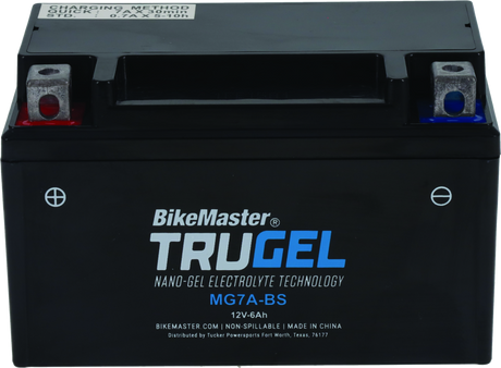 BikeMaster Trugel Battery MG7A-BS - Rowdy Warehouse 