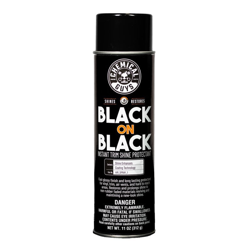 Chemical Guys Black on Black Instant Trim Shine Spray Dressing - 11oz - Rowdy Warehouse 