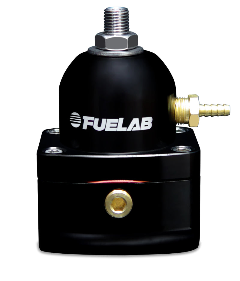 Fuelab 515 EFI Adjustable FPR 25-90 PSI (2) -10AN In (1) -6AN Return - Black - Rowdy Warehouse 