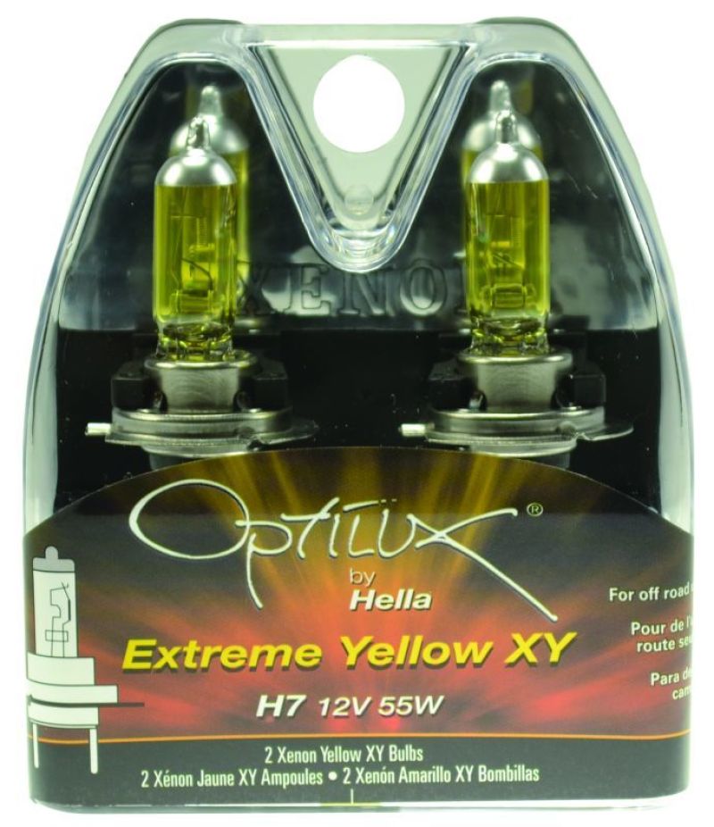 Hella Optilux H7 12V/55W XY Xenon Yellow Bulb - Rowdy Warehouse 