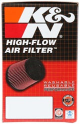 K&N Universal Rubber Filter 2-1/2in Flg / 4-1/2in OD B / 3-1/2in OD T / 6in H - Black Top