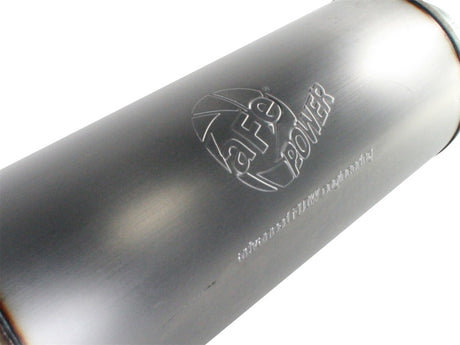 aFe MACHForce XP Exhausts Mufflers SS-409 EXH Muffler 5 ID In/Out 8 Dia - Rowdy Warehouse 