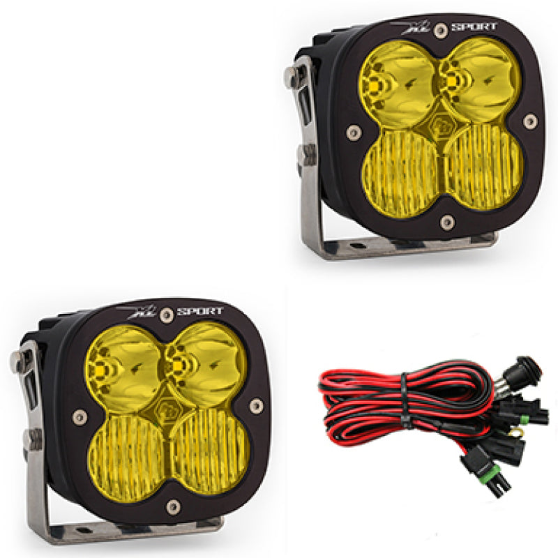 Baja Designs XL Sport Series Driving Combo Pattern Pair LED Light Pods - Amber - Rowdy Warehouse 