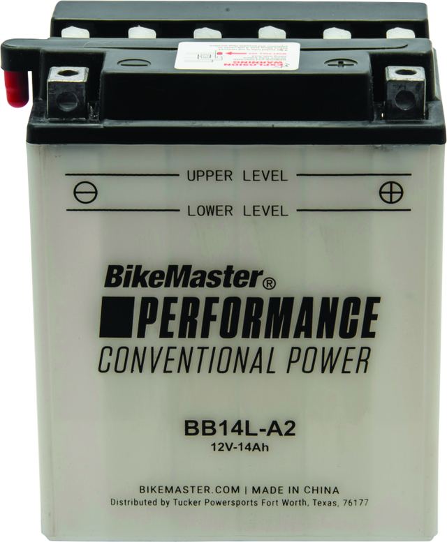 BikeMaster BB14L-A2 Battery - Rowdy Warehouse 