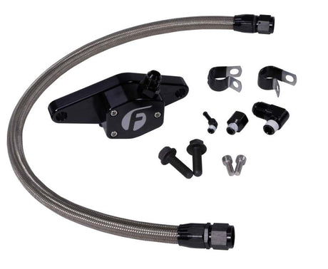 Fleece Performance 94-98 12V Coolant Bypass Kit w/ Stainless Steel Braided Line - Rowdy Warehouse 