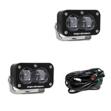 Baja Designs Universal S2 SAE Spot LED (Pair) - Clear - Rowdy Warehouse 