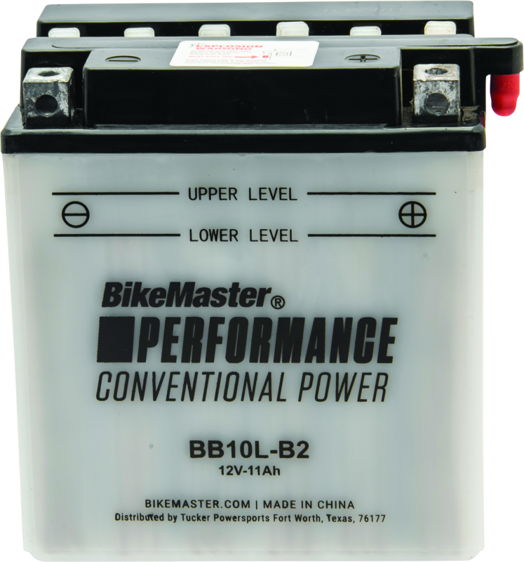 BikeMaster BB10L-B2 Battery - Rowdy Warehouse 