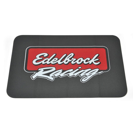 Edelbrock Racing Fender Cover - PVC Foam Mat - 2 Color Printed Edelbrock Racing Logo - Rowdy Warehouse 