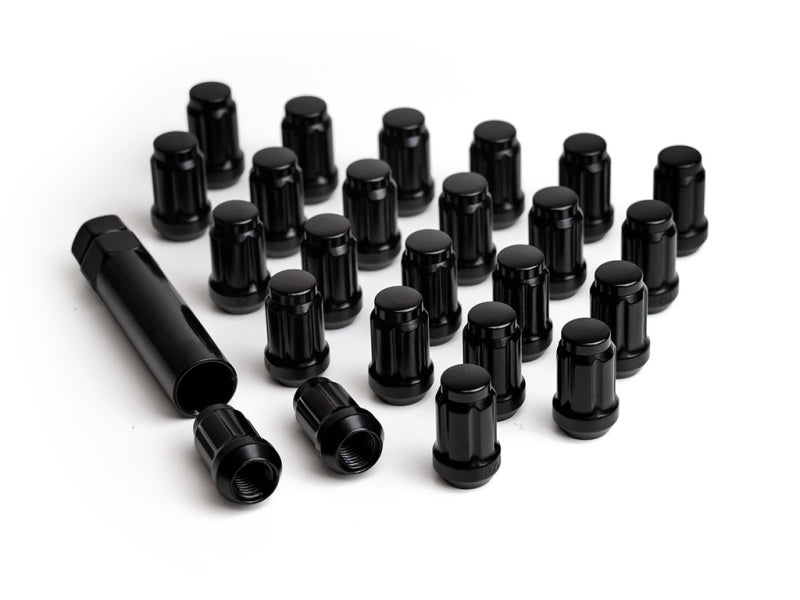 ICON Alloys Lug Nut Kit Black - 12x1.5 - 24 Lug Nuts w/ Key - Rowdy Warehouse 