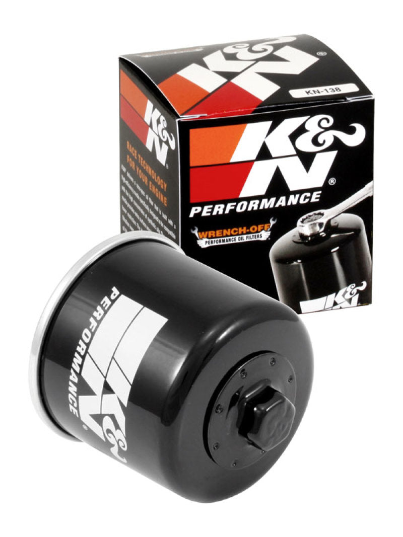 K&N Suzuki / Arctic Cat / Cagiva / Kawasaki / Kymco / Aprilia 2.813in OD x 3.031in H Oil Filter - Rowdy Warehouse 