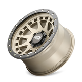 Dirty Life 9311 Enigma Pro 17x9/5x127 BP/-12mm Offset/71.5mm Hub Satin Gold Wheel - Beadlock