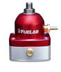 Fuelab 515 EFI Adjustable FPR 25-90 PSI (2) -6AN In (1) -6AN Return - Red - Rowdy Warehouse 