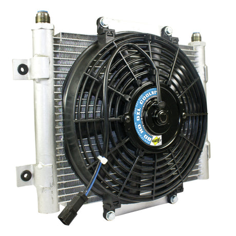 BD Diesel Xtrude Trans Cooler w/Fan 5.5in - Rowdy Warehouse 